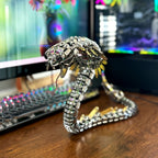 Cobra Mecánica Steampunk Metal 3D