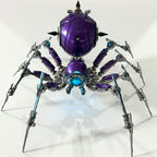 Araña Tormenta Púrpura Steampunk Metal 3D