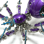 Araña Tormenta Púrpura Steampunk Metal 3D