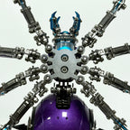 Araña Tormenta Púrpura Steampunk Metal 3D