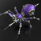 Araña Tormenta Púrpura Steampunk Metal 3D