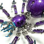 Araña Tormenta Púrpura Steampunk Metal 3D