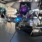 Araña Tormenta Púrpura Steampunk Metal 3D