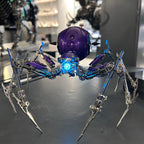 Araña Tormenta Púrpura Steampunk Metal 3D