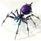 Araña Tormenta Púrpura Steampunk Metal 3D