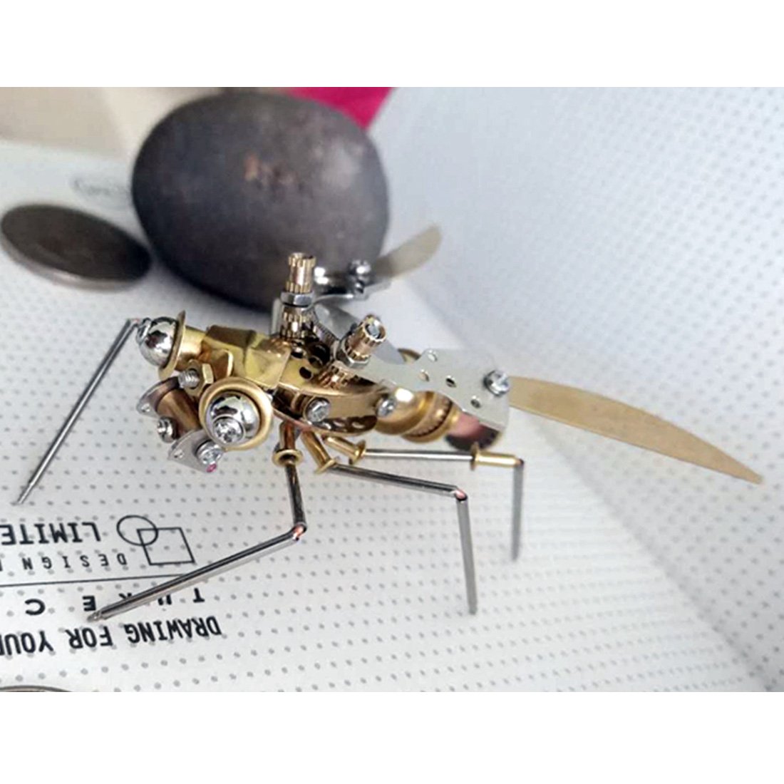 Avispa Araña Steampunk Metal 3D Colección