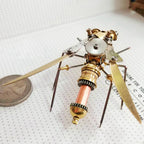 Avispa Araña Steampunk Metal 3D Colección