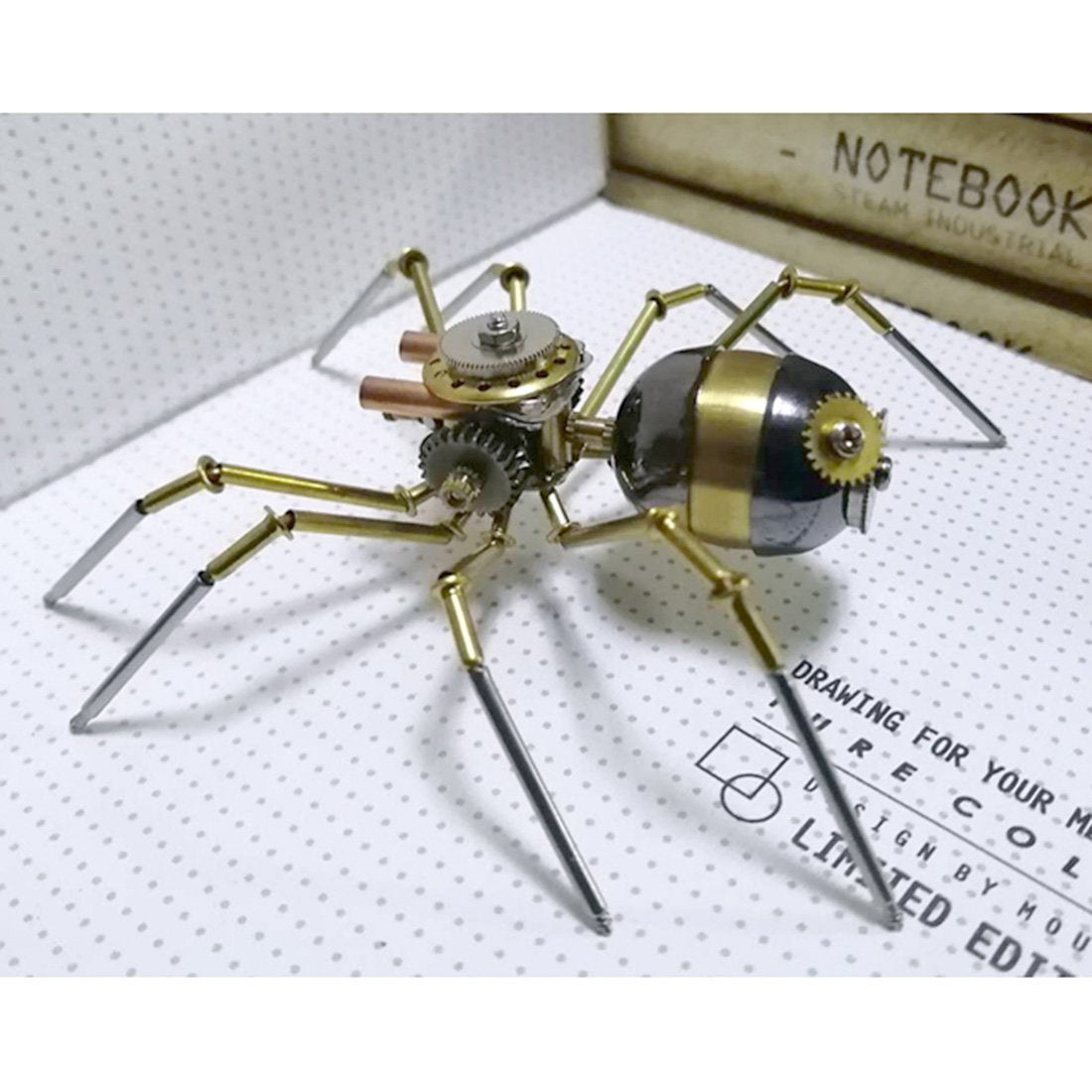 Avispa Araña Steampunk Metal 3D Colección