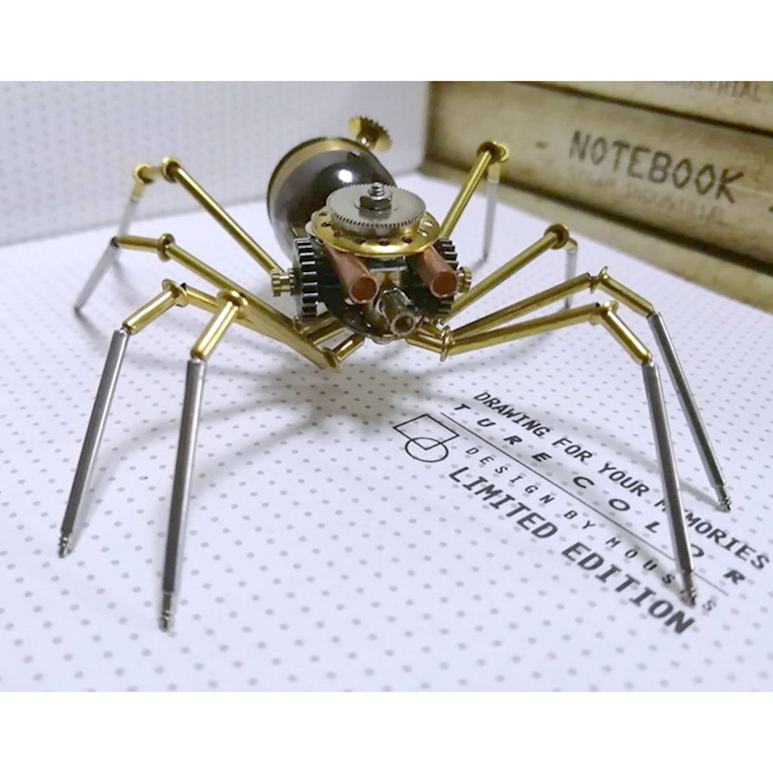 Avispa Araña Steampunk Metal 3D Colección