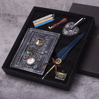 Cuaderno Steampunk con Pluma y Sello DIY Regalo