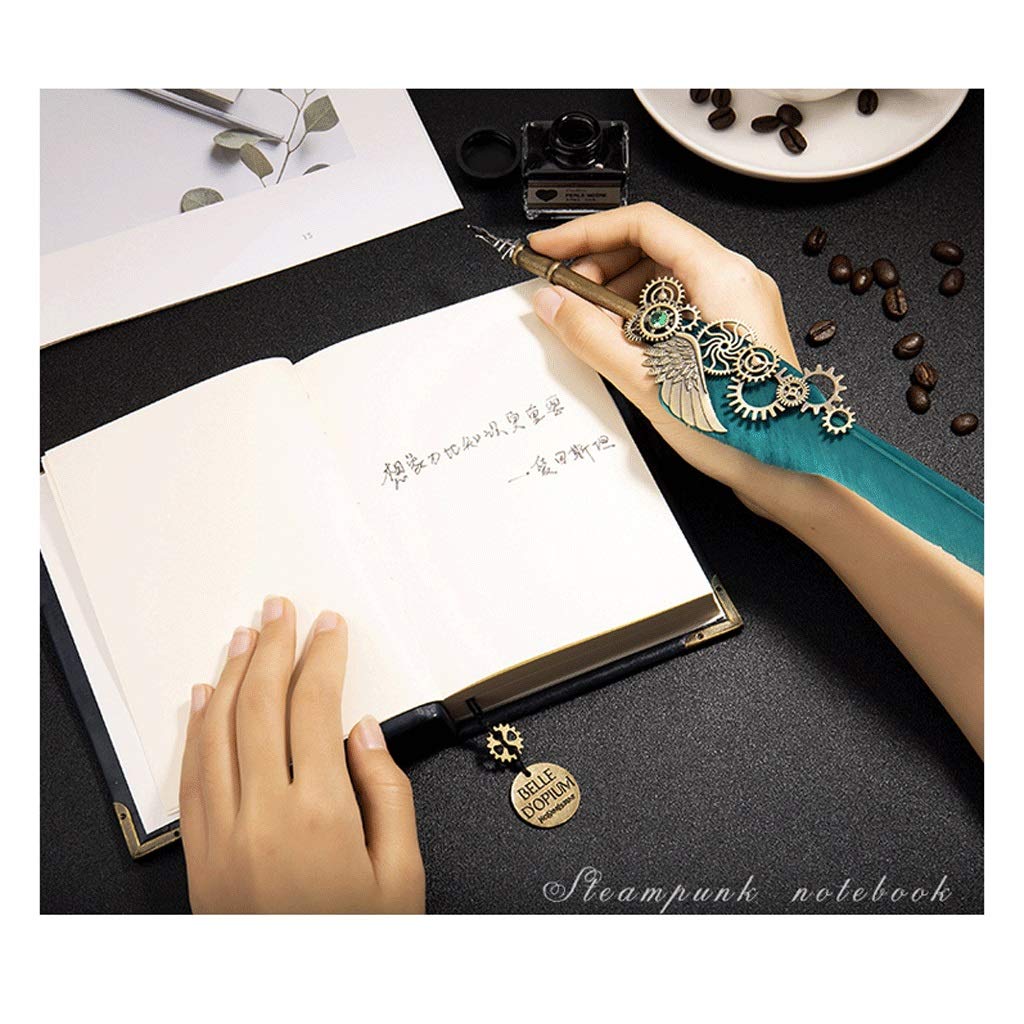 Cuaderno Steampunk con Pluma y Sello Regalo