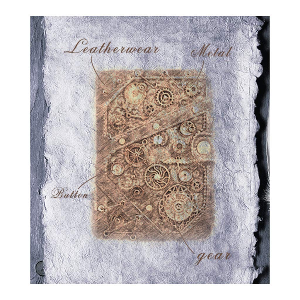 Cuaderno Steampunk con Pluma y Sello Regalo