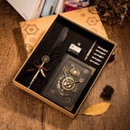 Set Cuaderno Steampunk con Pluma y Caja Regalo