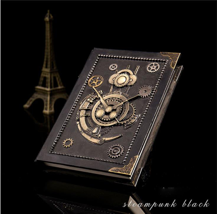 Cuaderno Steampunk Tapa Dura con Caja Regalo