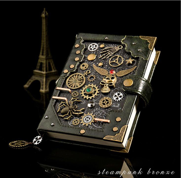 Cuaderno Steampunk Tapa Dura con Caja Regalo