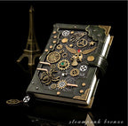 Cuaderno Steampunk Tapa Dura con Caja Regalo