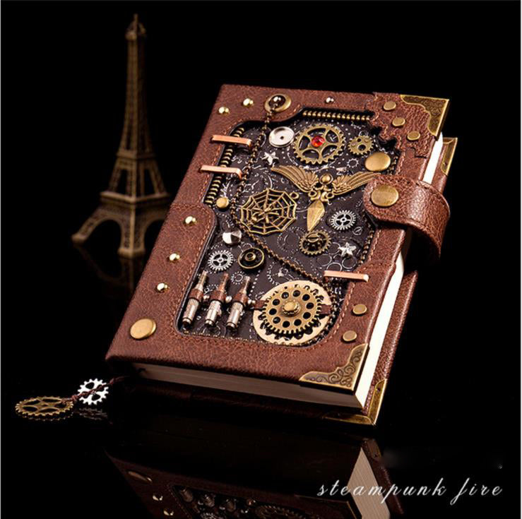 Cuaderno Steampunk Tapa Dura con Caja Regalo