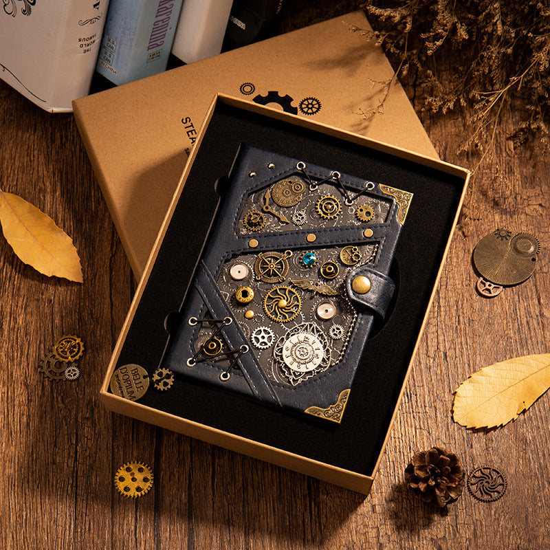 Cuaderno Steampunk Tapa Dura con Caja Regalo