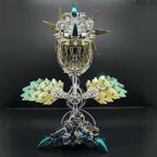 Flor Carnívora Steampunk Metal 3D