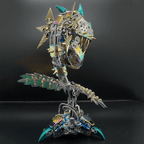 Flor Carnívora Steampunk Metal 3D