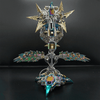 Flor Carnívora Steampunk Metal 3D