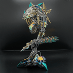 Flor Carnívora Steampunk Metal 3D