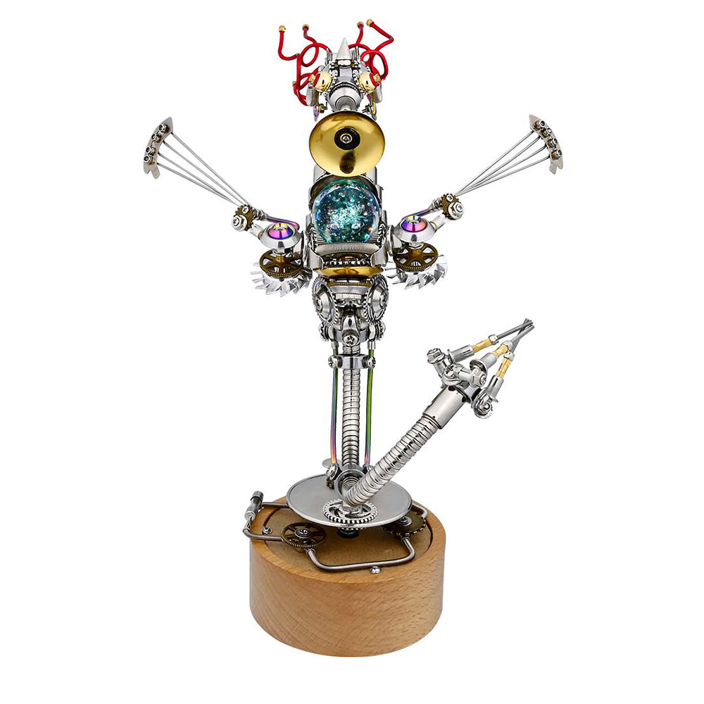 Caballito de Mar Steampunk Metal 3D con Caja Musical