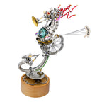 Caballito de Mar Steampunk Metal 3D con Caja Musical