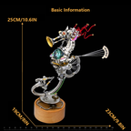 Caballito de Mar Steampunk Metal 3D con Caja Musical