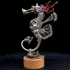 Caballito de Mar Steampunk Metal 3D con Caja Musical