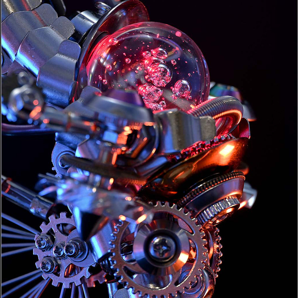 Caballito de Mar Steampunk Metal 3D con Caja Musical