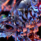 Caballito de Mar Steampunk Metal 3D con Caja Musical