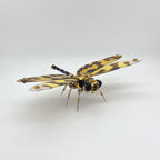 Libélula Alas Moteadas Steampunk Metal 3D
