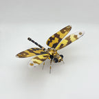 Libélula Alas Moteadas Steampunk Metal 3D