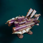Submarino Steampunk Madera 3D