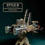 Submarino Steampunk Madera 3D