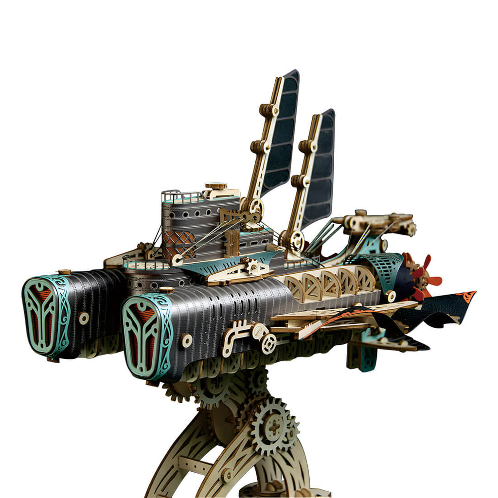 Submarino Steampunk Madera 3D