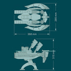 Submarino Steampunk Madera 3D