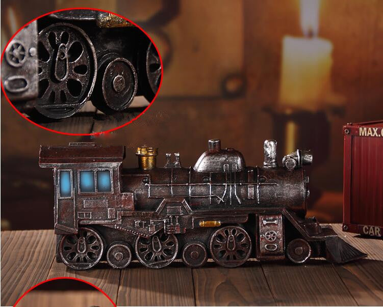 Locomotora Vintage Steampunk Decoración