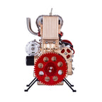 Motor 4 Cilindros en Línea Metal 3D 300 piezas