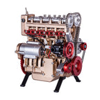 Motor 4 Cilindros en Línea Metal 3D 300 piezas
