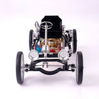Coche Retro Británico Motor Monocilíndrico Metal 3D