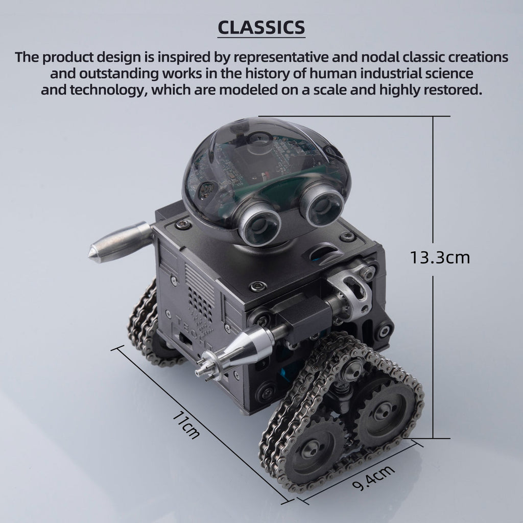 Robot Oruga RC con Altavoz Bluetooth Metal