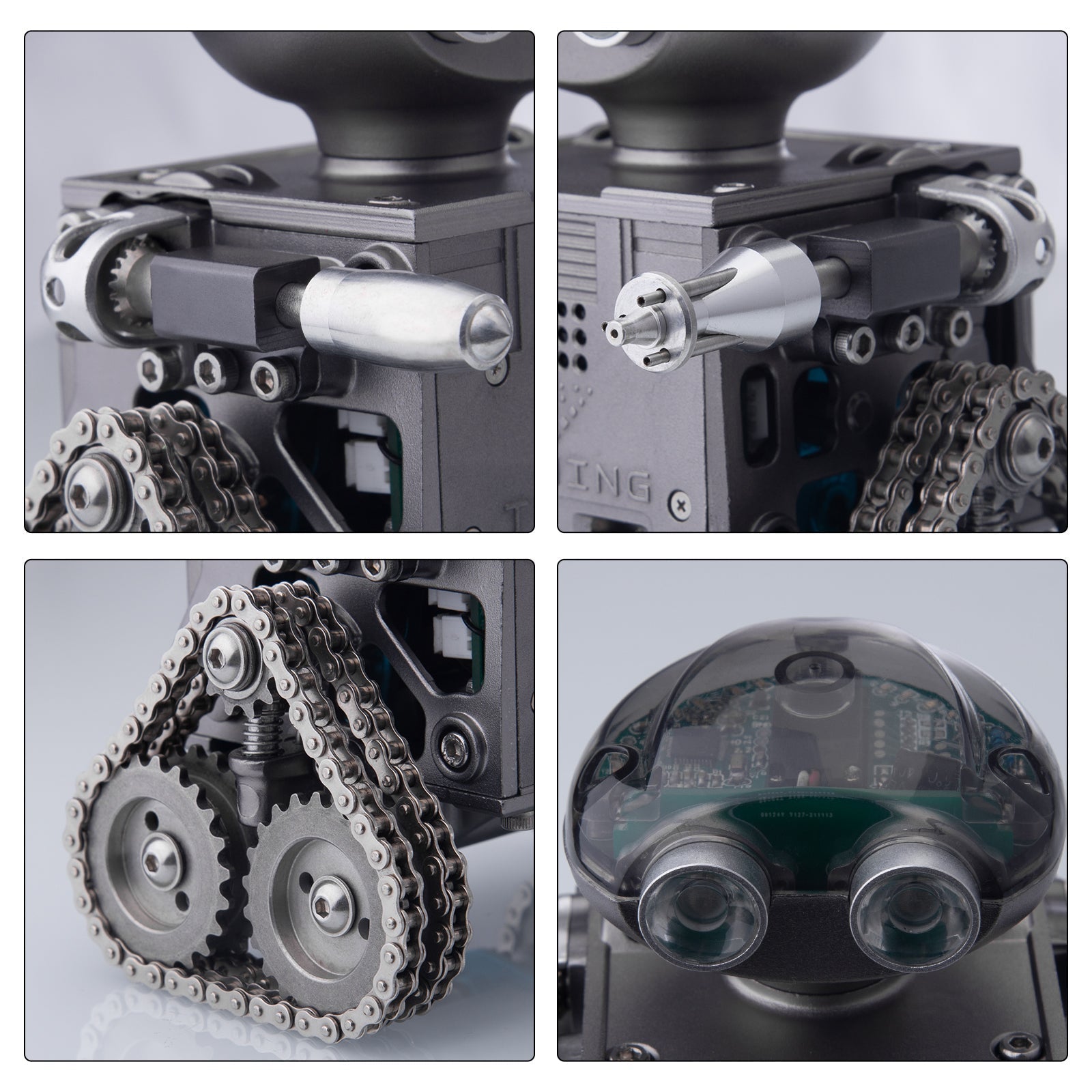 Robot Oruga RC con Altavoz Bluetooth Metal