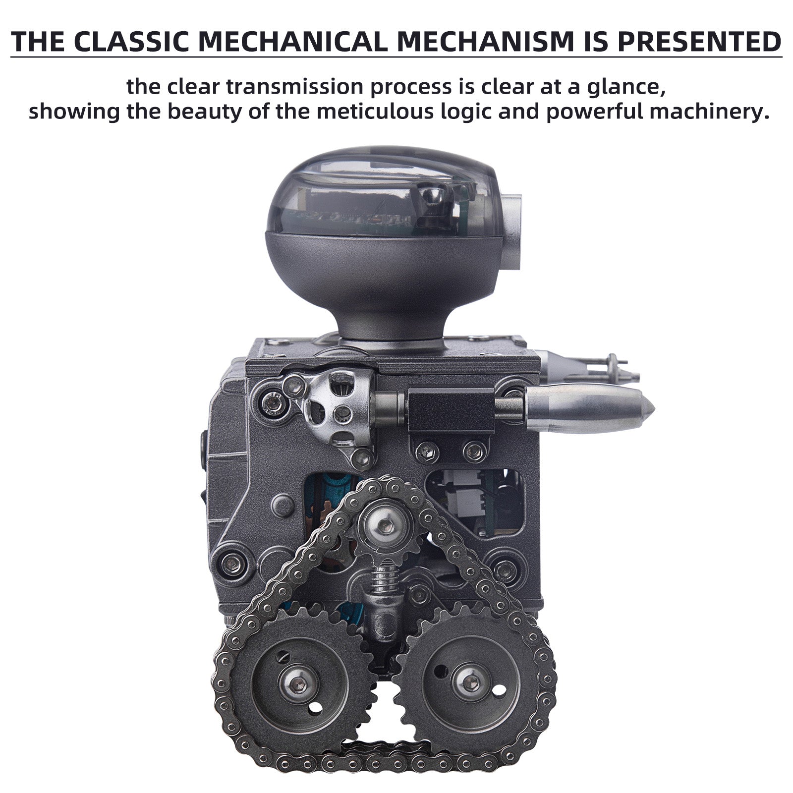 Robot Oruga RC con Altavoz Bluetooth Metal
