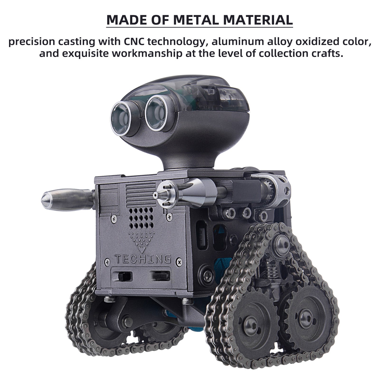 Robot Oruga RC con Altavoz Bluetooth Metal