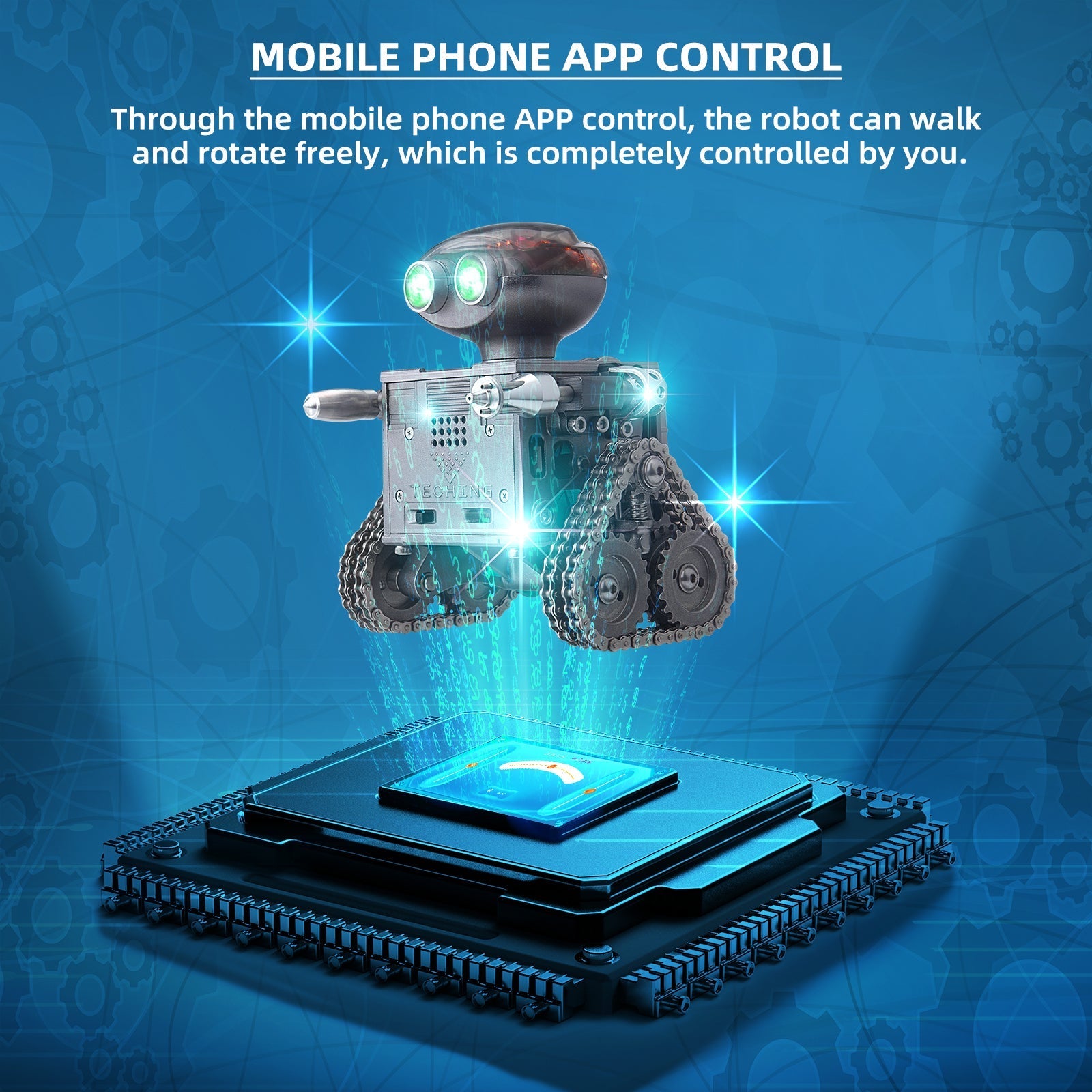 Robot Oruga RC con Altavoz Bluetooth Metal