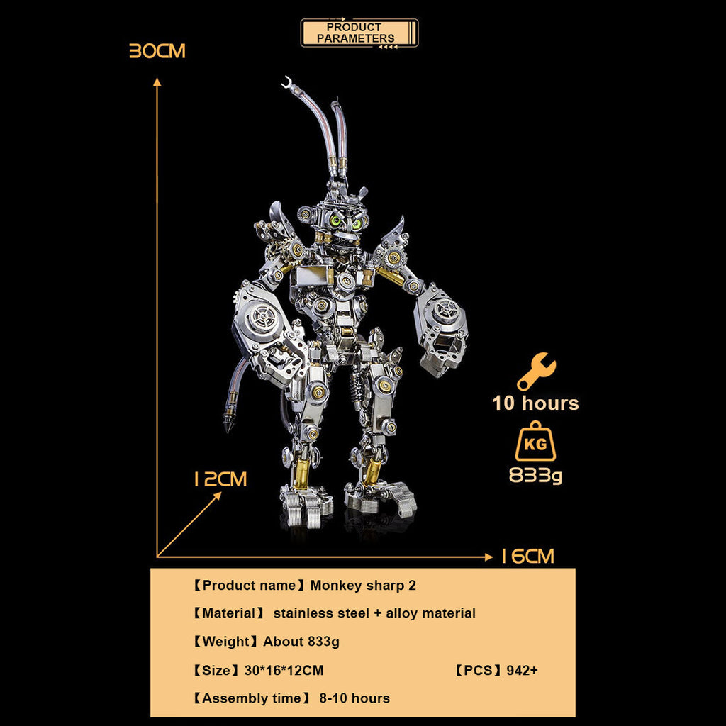 Rey Mono Transformable Mecha Metal 3D