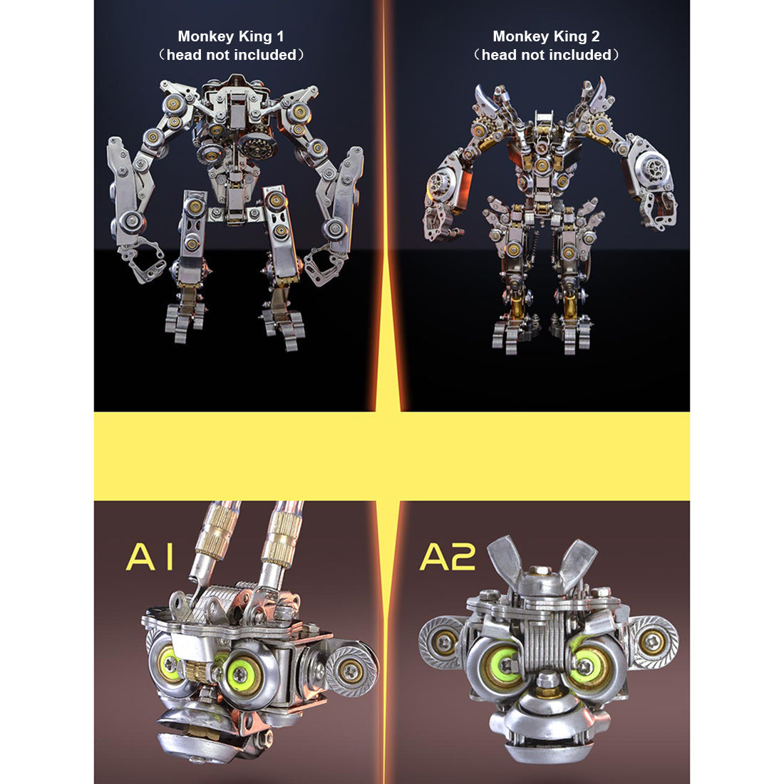 Rey Mono Transformable Mecha Metal 3D