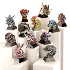 Pack 12 Cabezas de Animales Metal 3D